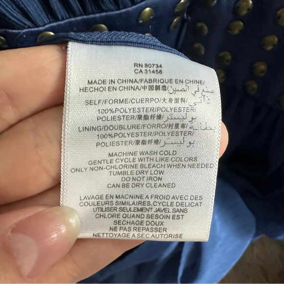 BCBGeneration Women's Navy Blue Dress| size 6 - Picture 4 of 4